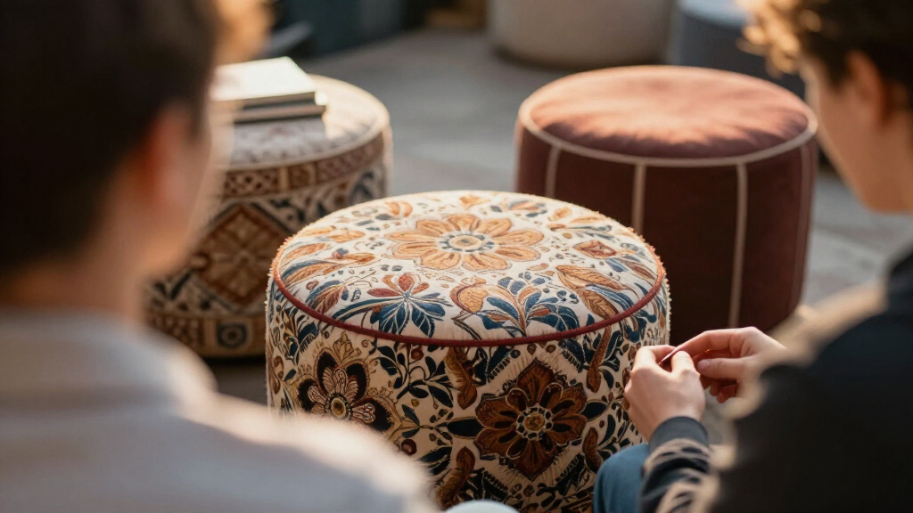 decorative storage ottomans