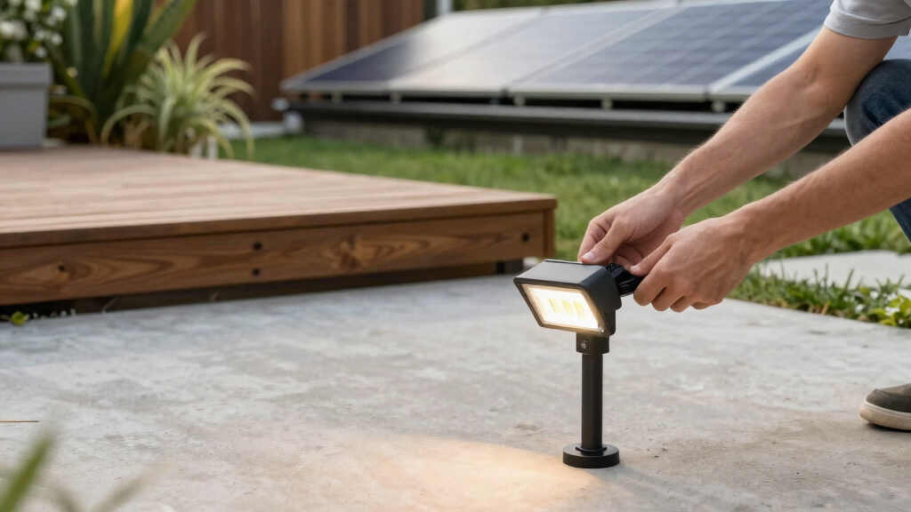 solar-powered outdoor lights