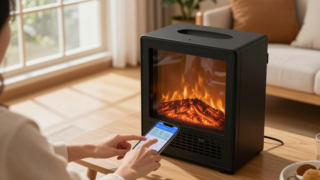 smart home electric fireplace