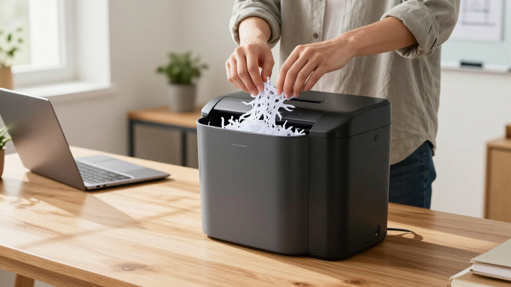 paper shredder with large bin