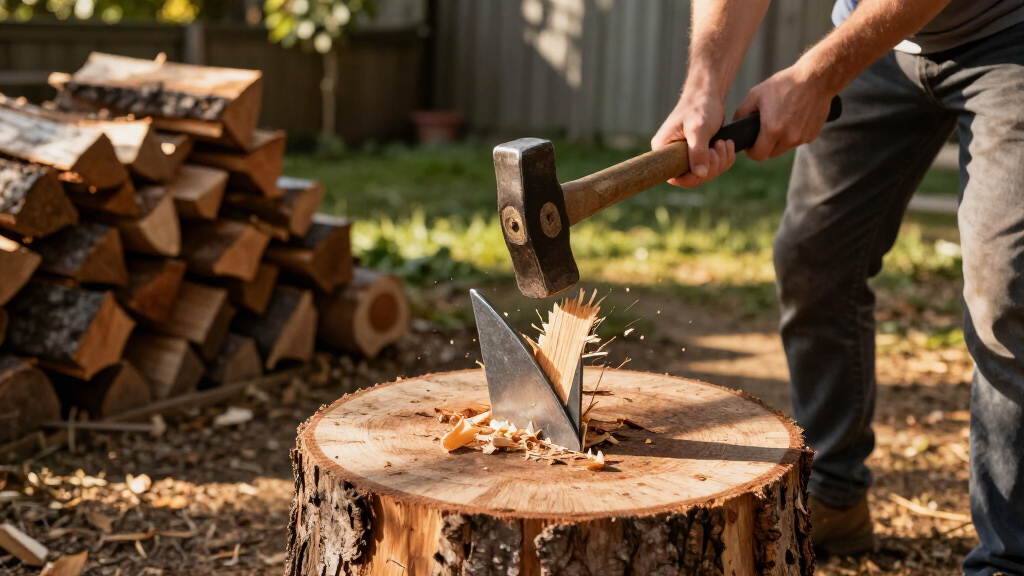 log splitter wedges