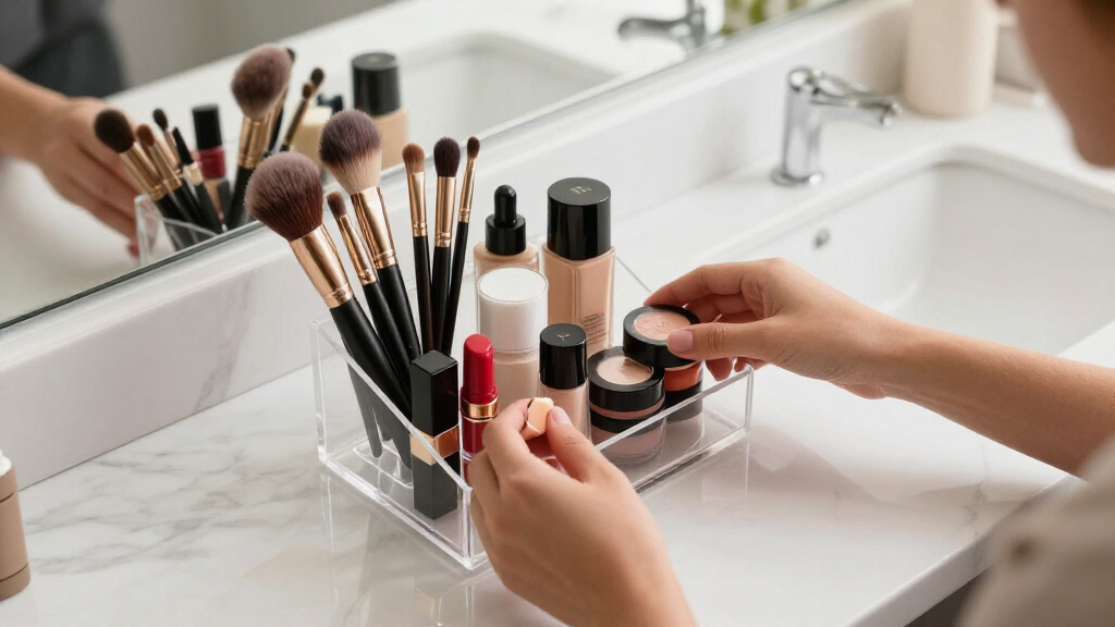 makeup organizer for college
