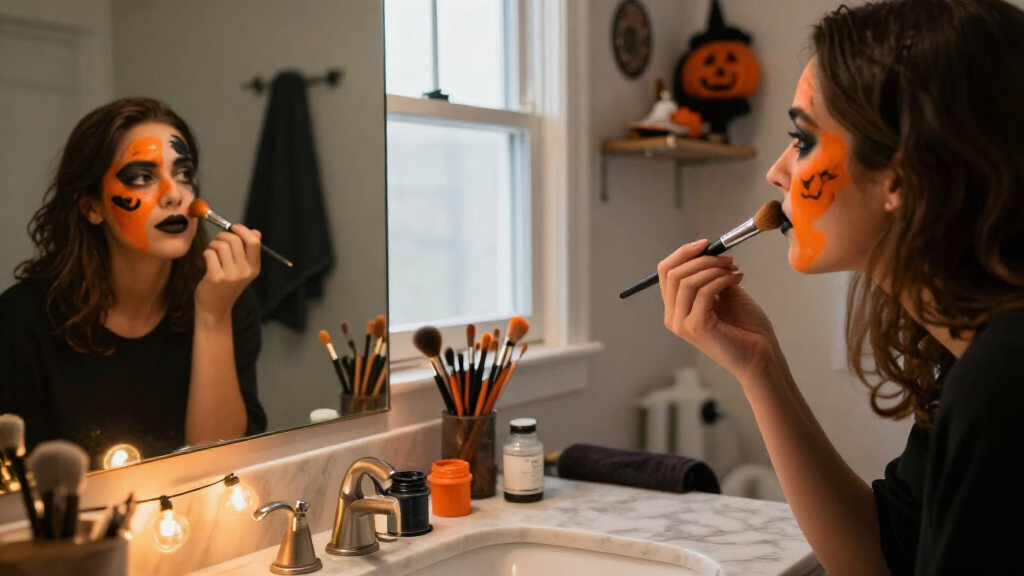 Halloween makeup brushes