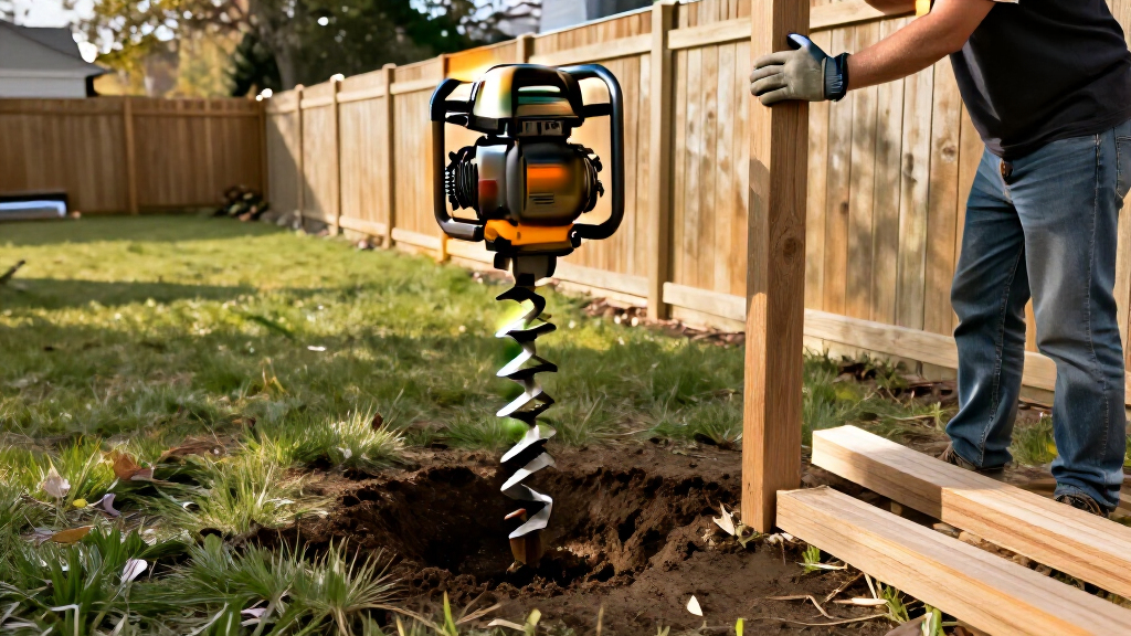 gas powered post hole diggers