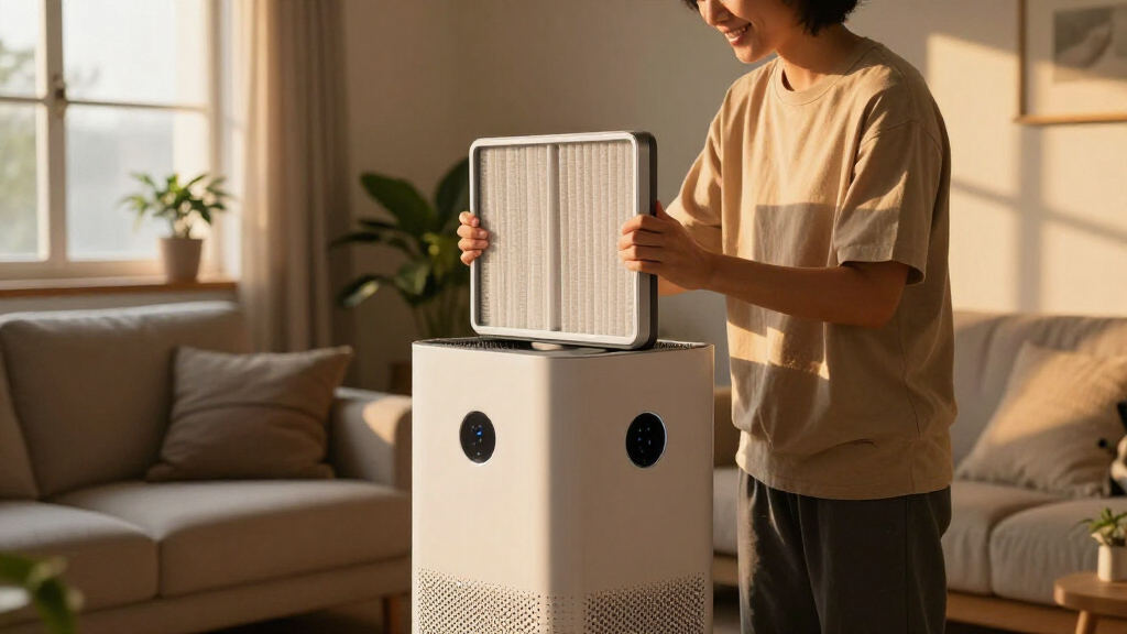 smart air purifier with washable filter large