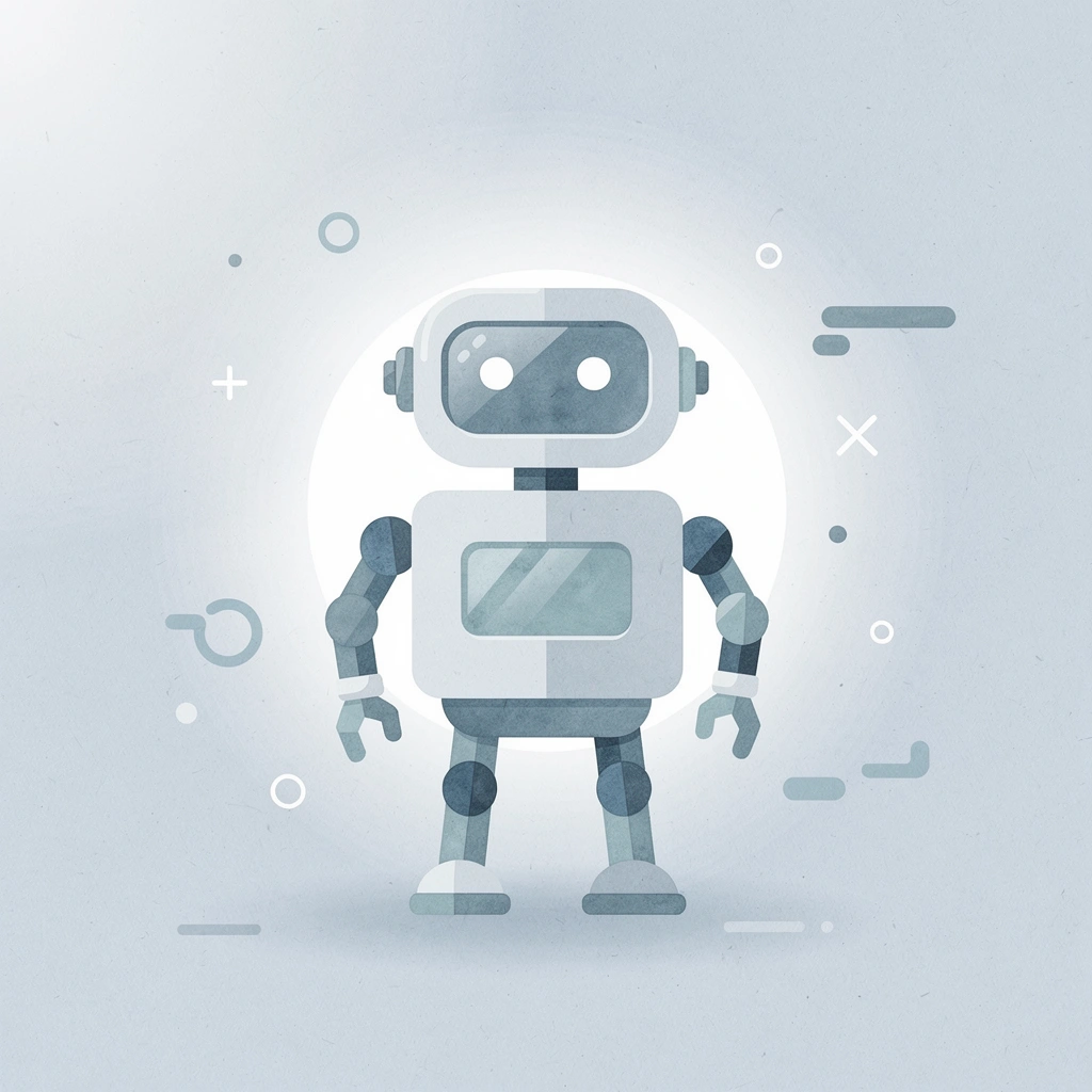 Robot icon representing hospitality automation