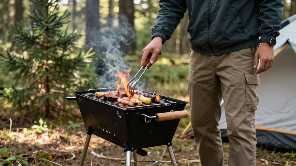 best portable grill for campsite cooking on road trips