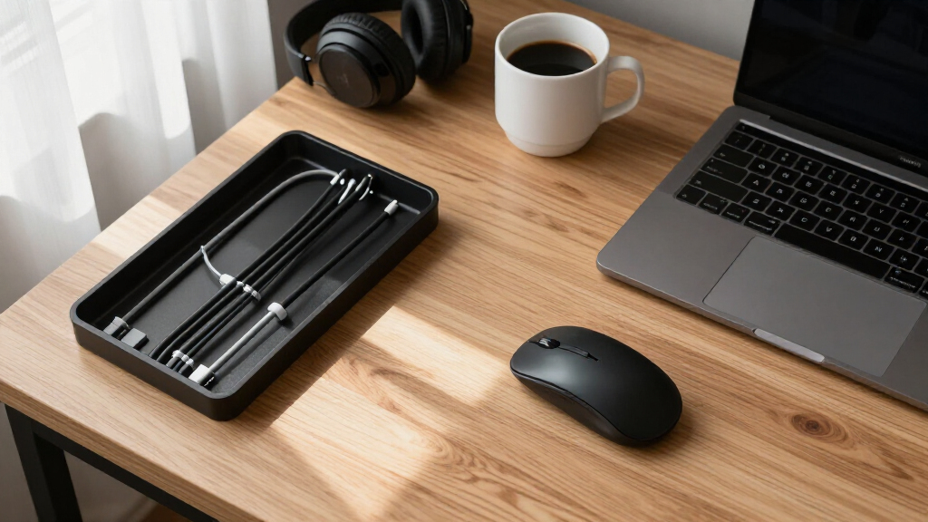 best under-desk cable trays for creator desks
