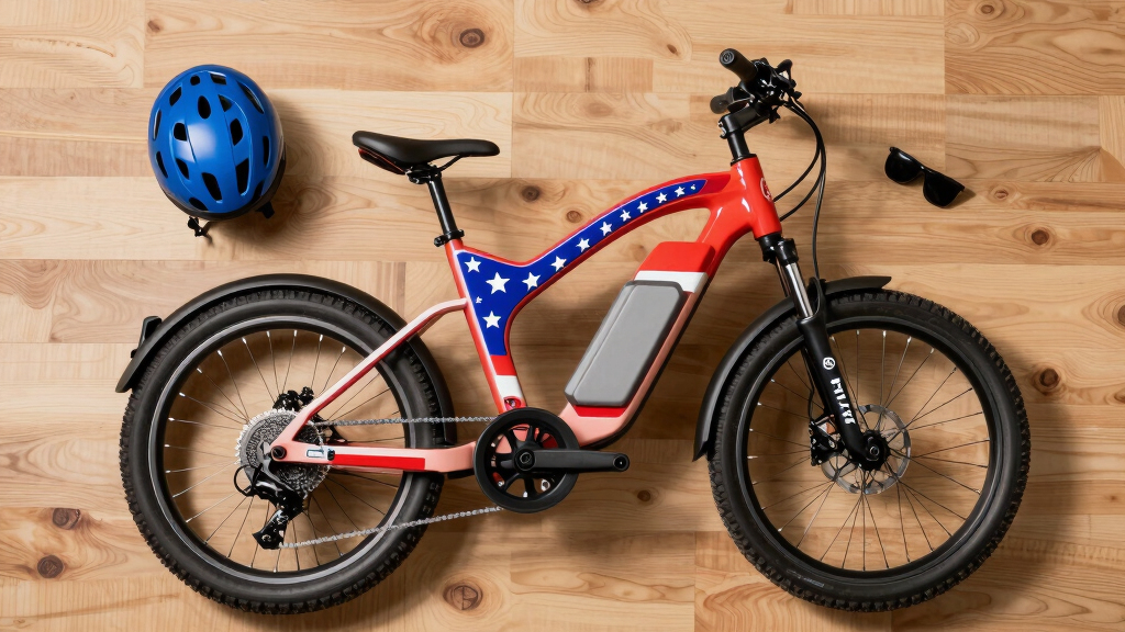 electric bike patriotic decals