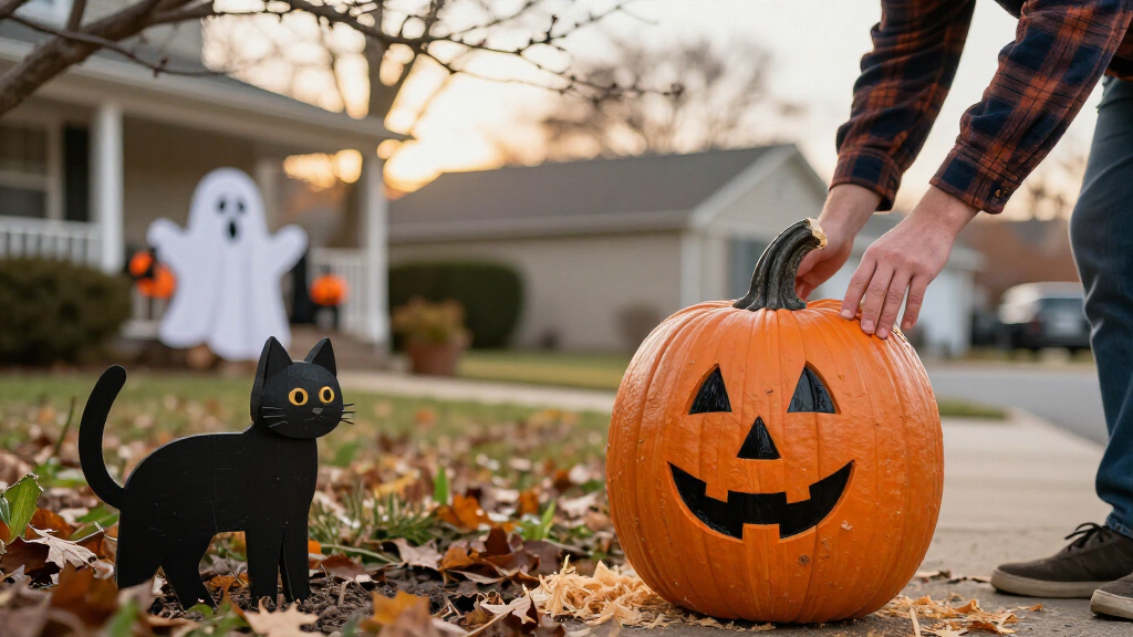 Halloween wooden yard decorations