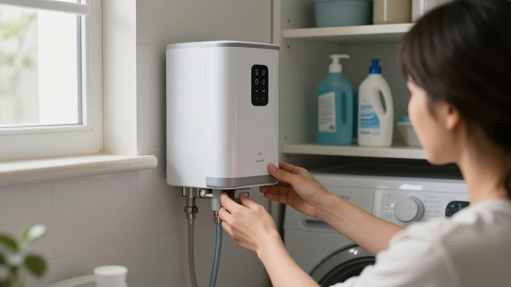 compact water softener for small space