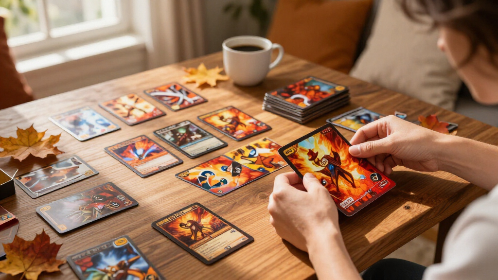 TCG card sleeves for fall