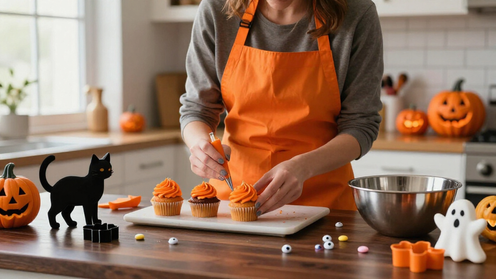 Halloween themed baking supplies