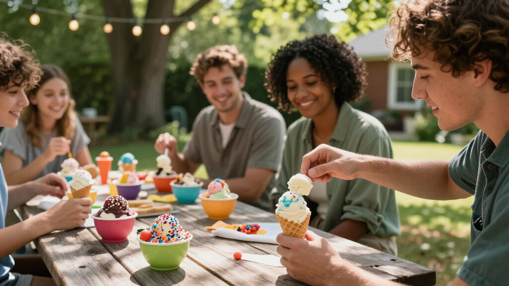 ice cream party supplies