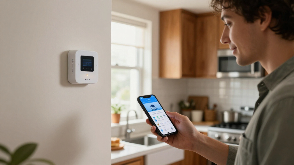 smart leak detector with temperature alerts