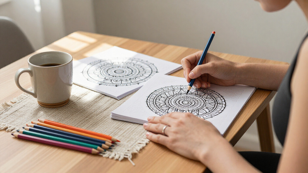 stress relief adult coloring books