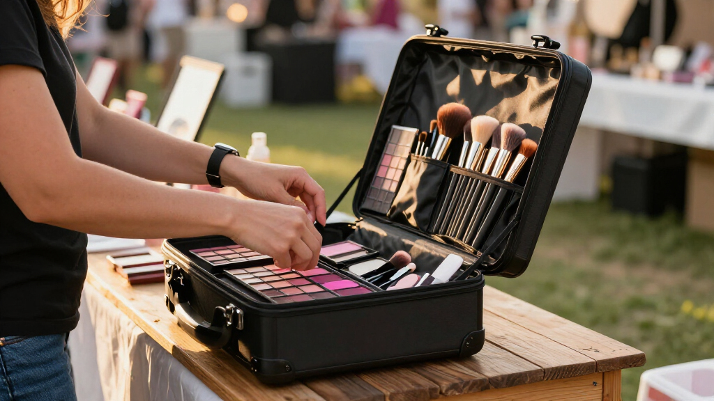 cosmetic trolley cases for vendor events