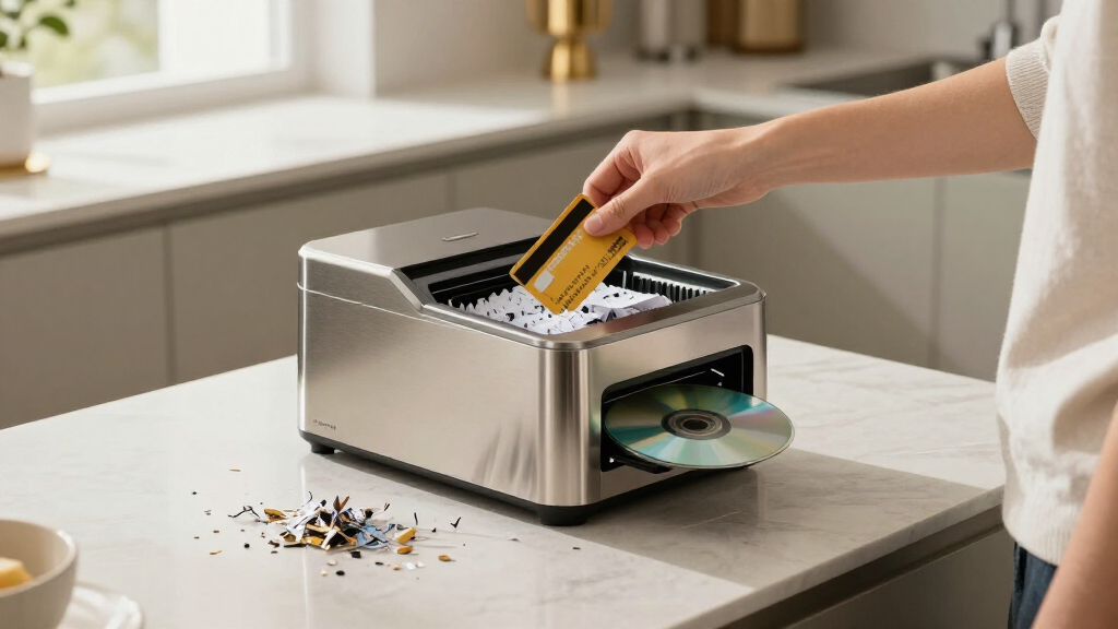 shredder for shredding credit cards and cds