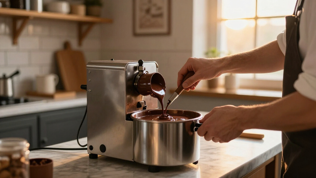 commercial chocolate tempering machine