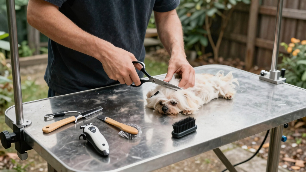 outdoor pet grooming stations