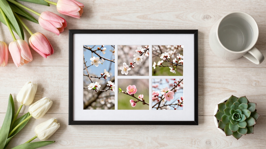spring-themed digital photo frames