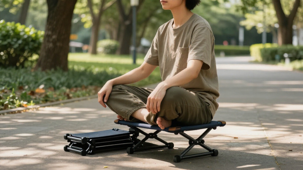 best portable folding meditation bench travel