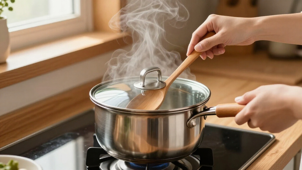 stainless dish with glass lid