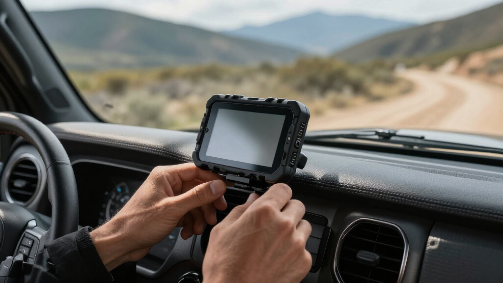 rugged gps mount for vehicle dashboards