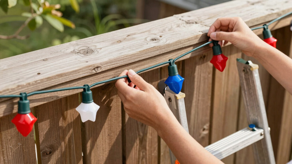 patriotic outdoor string lights