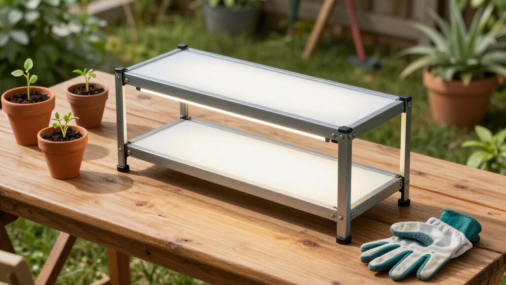 5 tier seed starting shelf with lights heavy duty