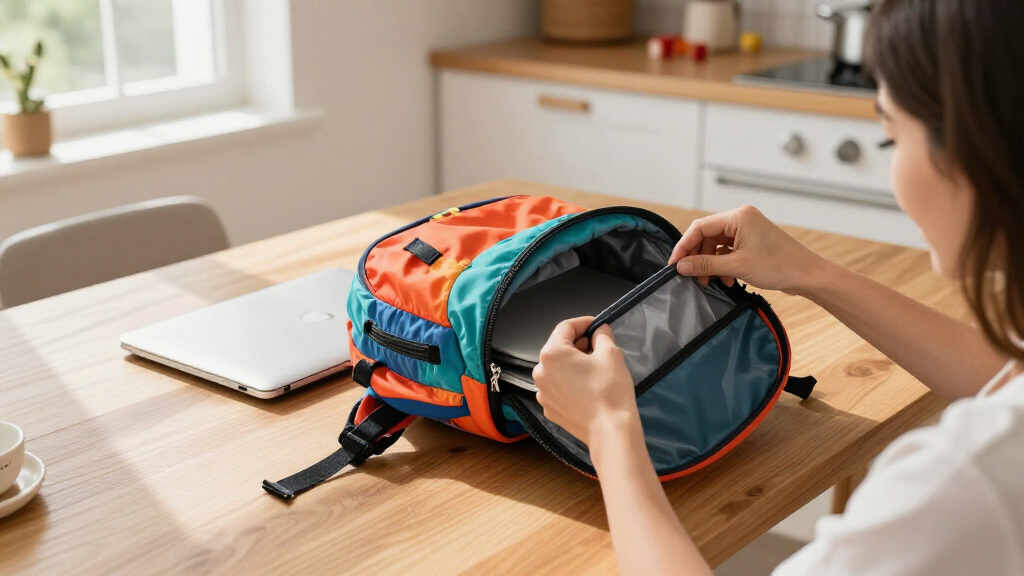 kids' backpack with laptop compartment