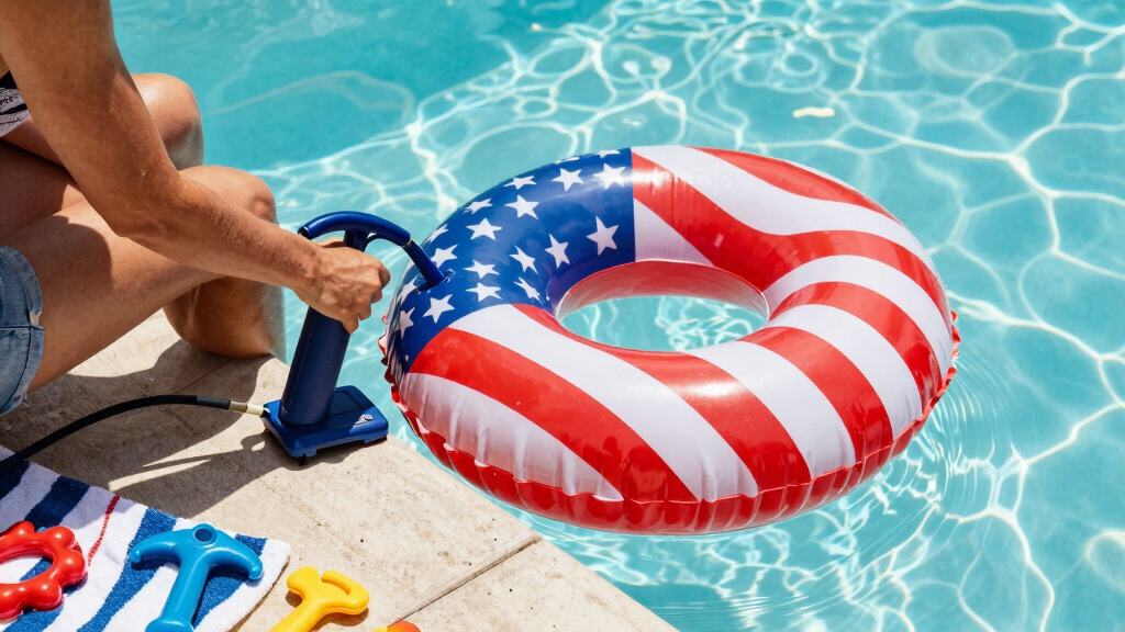 patriotic pool floats
