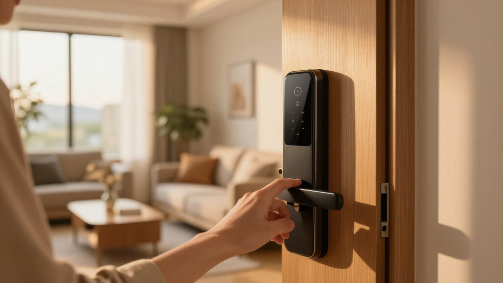 smart lever lock for interior doors