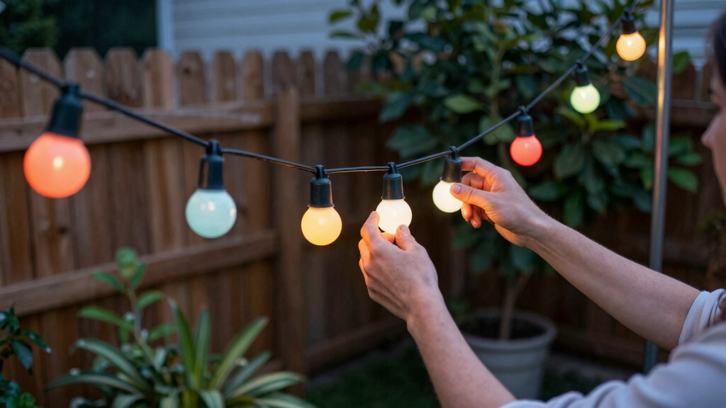 patriotic outdoor string lights