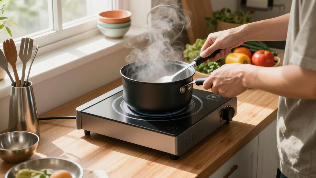 portable induction cooktop for small kitchens