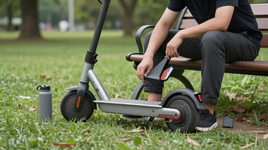 electric scooter with best folding mechanism