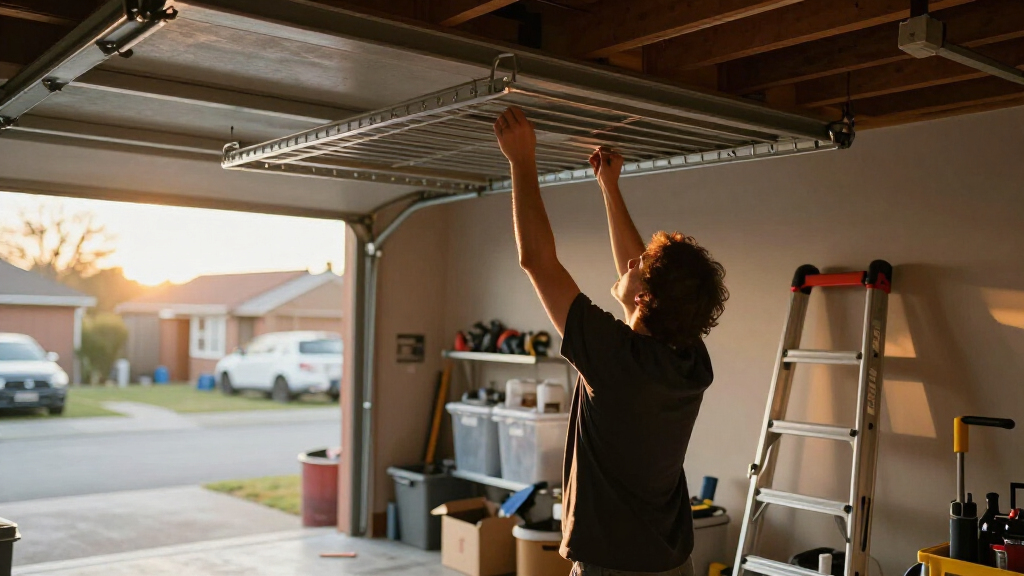garage ceiling storage racks with extra capacity