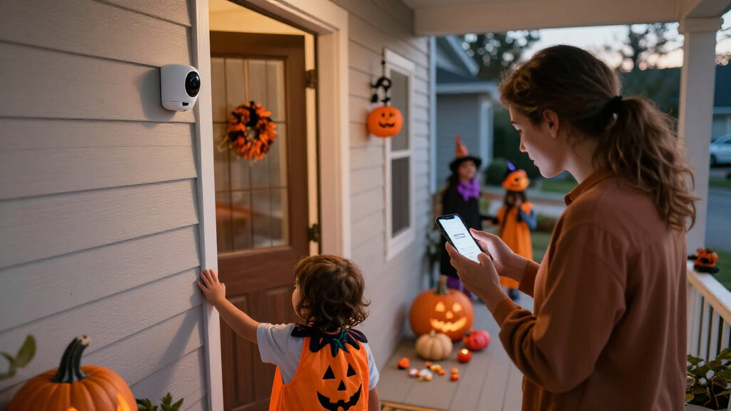 Halloween smart home security cameras