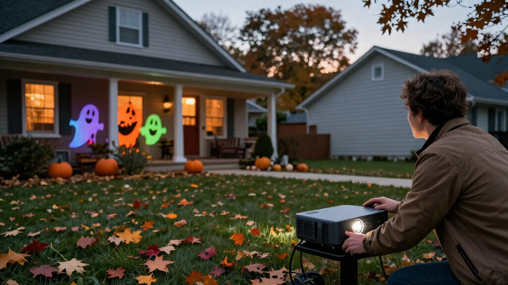 Halloween outdoor projector lights
