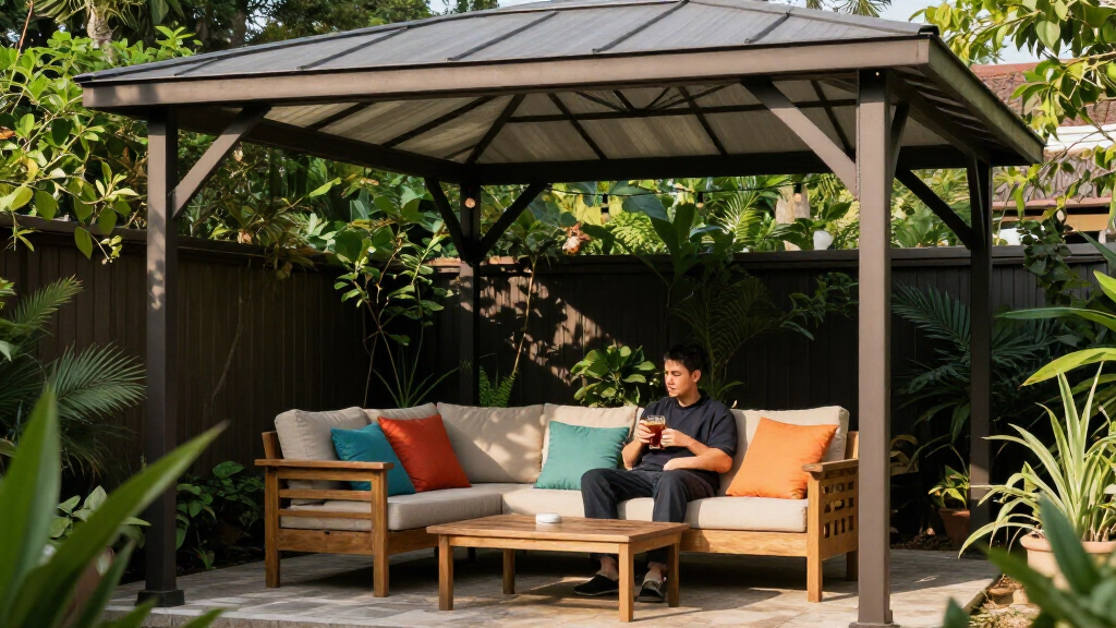 hardtop gazebo 10x12