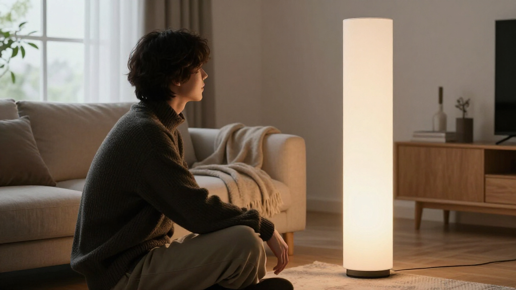sad lamp for winter blues light therapy