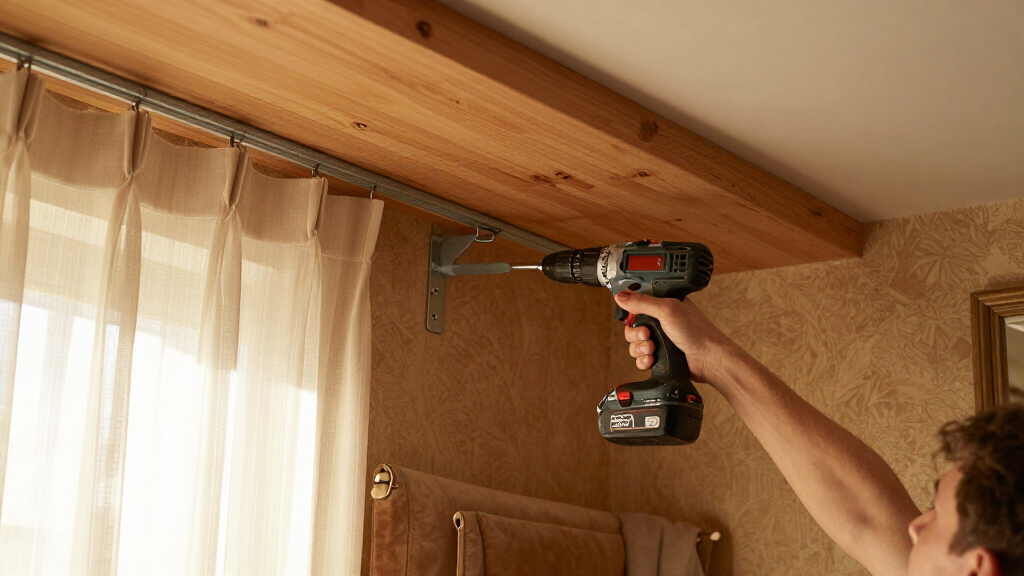 best ceiling curtain rods
