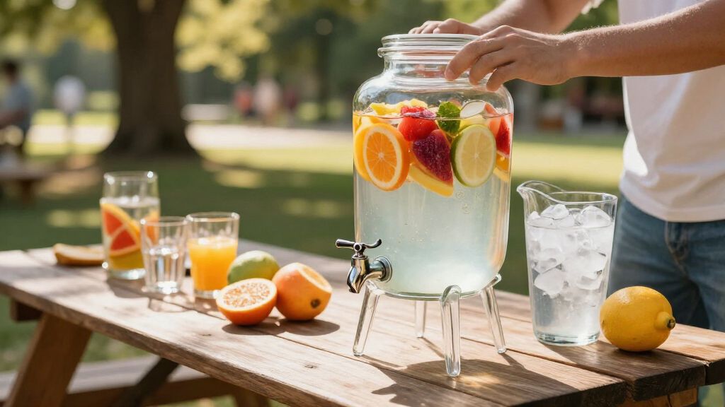 beverage dispenser set for large parties