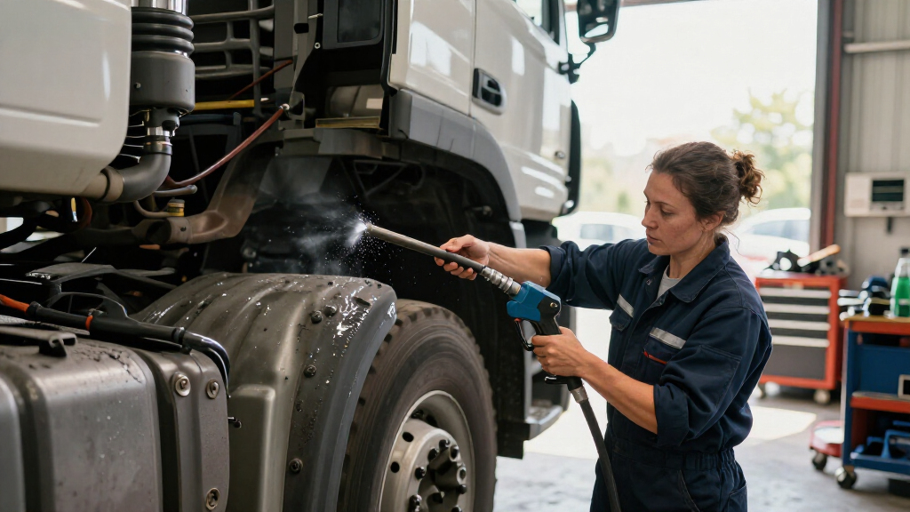 grease gun for fleet maintenance