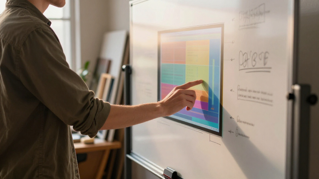 interactive whiteboard display for studios