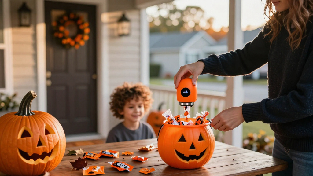 automatic Halloween candy dispensers