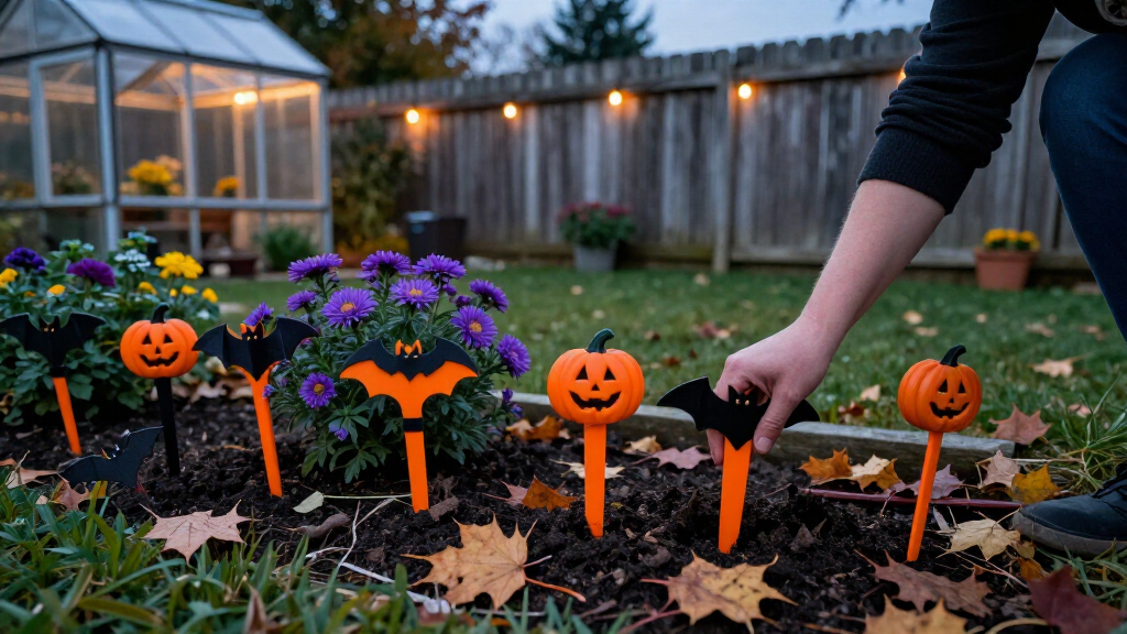 Halloween garden stakes