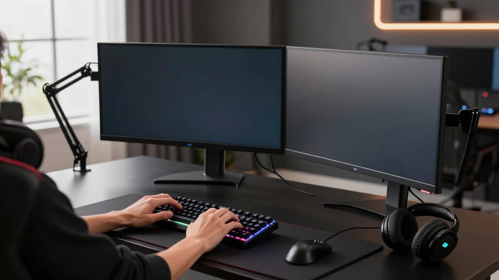 best large gaming desks for triple monitors