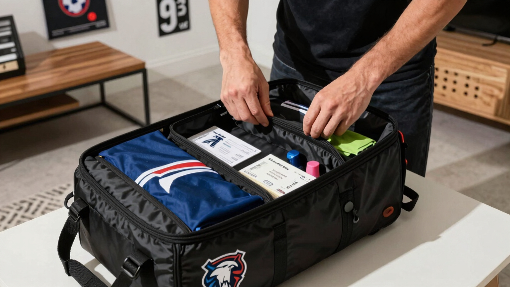 sports fan travel backpack