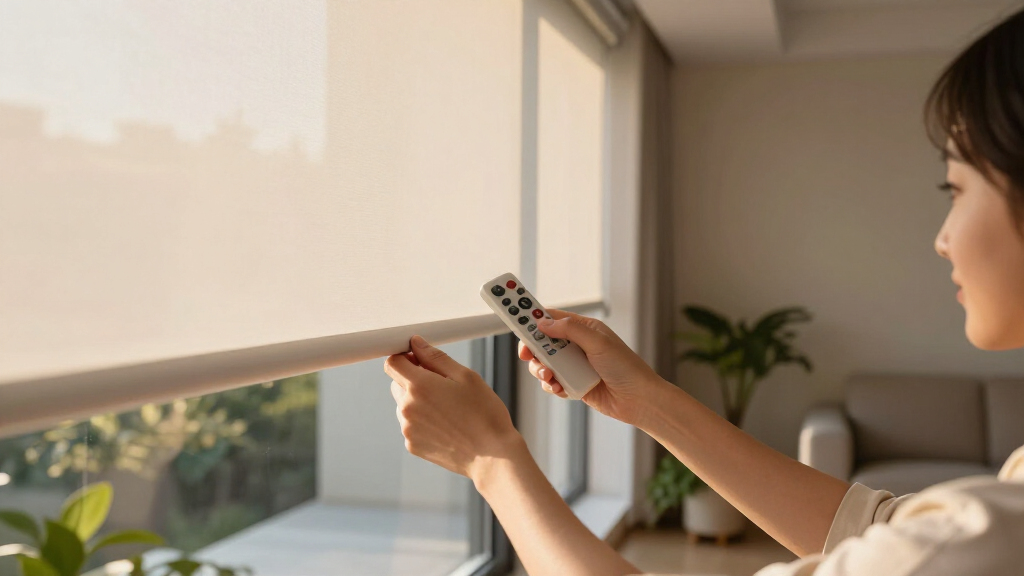 motorized roller shades for large windows